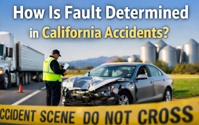 How Is Fault Determined in a California Car Accident?